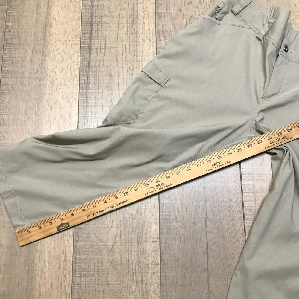 Duluth Capri Pants Womens Size 16 Tan Beige Dry on the Fly Cargo Hiking UPF 50 - Picture 11 of 12